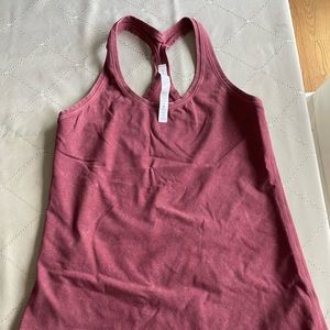 NWOT Lululemon cool racerback size 10 burnout brick red